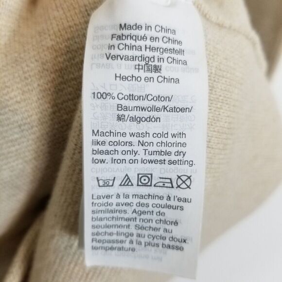 J. Crew Women Vanessa Collarless Sweater Blazer Sz 2XS Oatmeal Cream Cotton - Picture 9 of 9